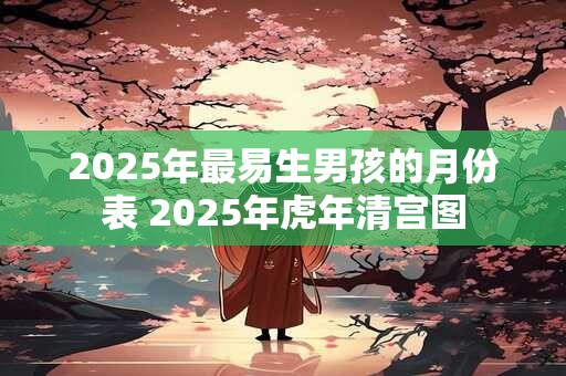 2025年最易生男孩的月份表 2025年虎年清宫图