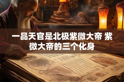 一品天官是北极紫微大帝 紫微大帝的三个化身