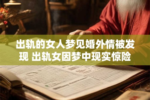 出轨的女人梦见婚外情被发现 出轨女因梦中现实惊险