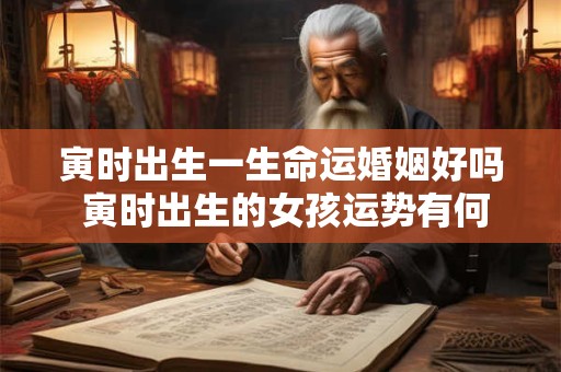 寅时出生一生命运婚姻好吗 寅时出生的女孩运势有何特点