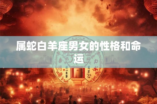 属蛇白羊座男女的性格和命运