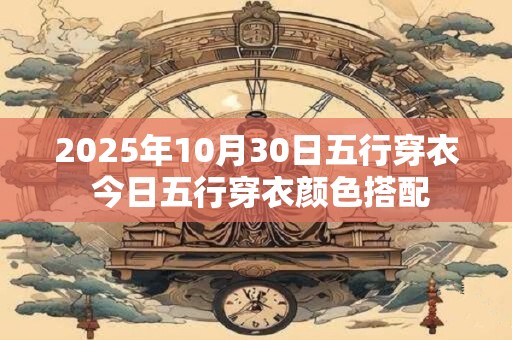 2025年10月30日五行穿衣 今日五行穿衣颜色搭配
