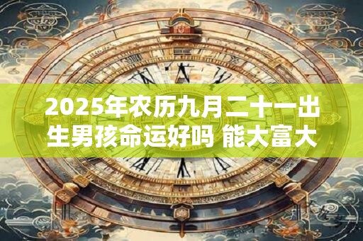2025年农历九月二十一出生男孩命运好吗 能大富大贵吗 2025年农历九月二十一出生男孩命运好吗 能大富大贵吗