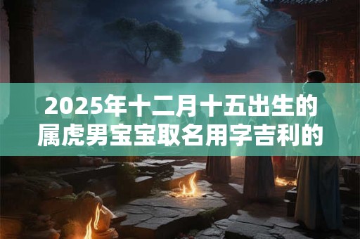 2025年十二月十五出生的属虎男宝宝取名用字吉利的
