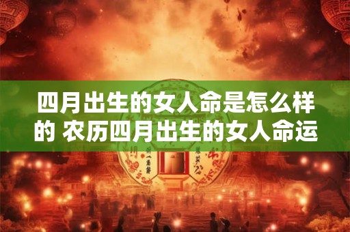 四月出生的女人命是怎么样的 农历四月出生的女人命运