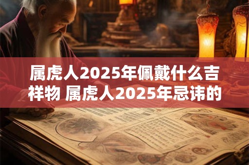 属虎人2025年佩戴什么吉祥物 属虎人2025年忌讳的颜色 属虎人2025年佩戴什么吉祥物 属虎人2025年忌讳的颜色