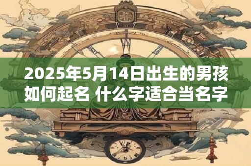 2025年5月14日出生的男孩如何起名 什么字适合当名字