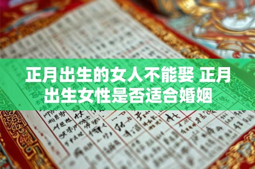 正月出生的女人不能娶 正月出生女性是否适合婚姻