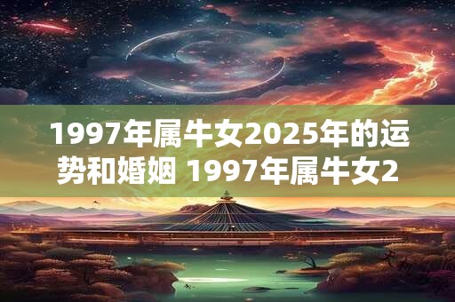 1997年属牛女2025年的运势和婚姻 1997年属牛女2025年运势与婚姻如何