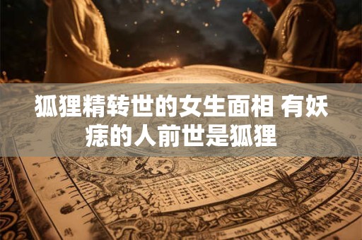 狐狸精转世的女生面相 有妖痣的人前世是狐狸