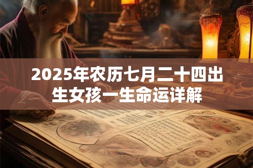 2025年农历七月二十四出生女孩一生命运详解