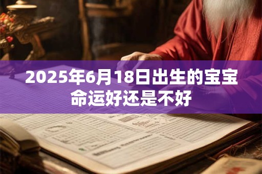 2025年6月18日出生的宝宝命运好还是不好