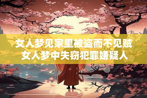 女人梦见家里被盗而不见贼 女人梦中失窃犯罪嫌疑人何方神圣