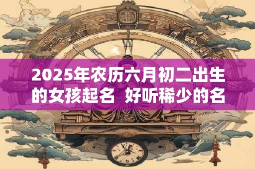 2025年农历六月初二出生的女孩起名  好听稀少的名字