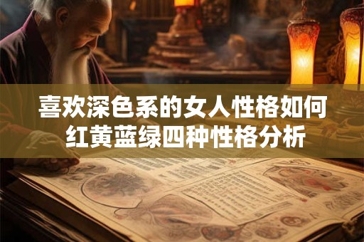 喜欢深色系的女人性格如何 红黄蓝绿四种性格分析