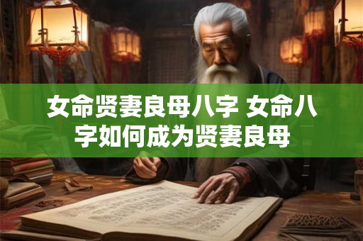 女命贤妻良母八字 女命八字如何成为贤妻良母