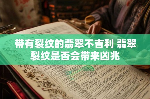 带有裂纹的翡翠不吉利 翡翠裂纹是否会带来凶兆