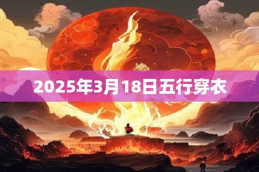 2025年3月18日五行穿衣