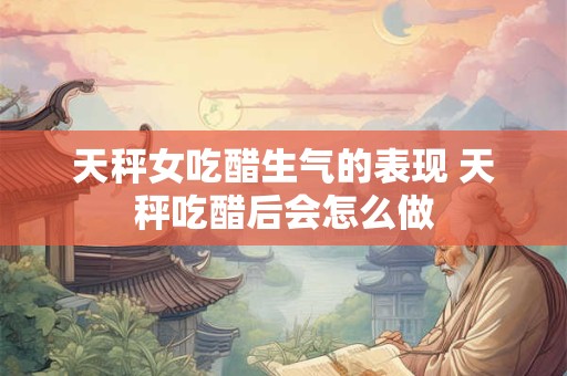 天秤女吃醋生气的表现 天秤吃醋后会怎么做