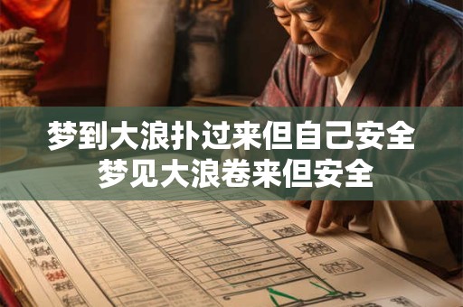 梦到大浪扑过来但自己安全 梦见大浪卷来但安全