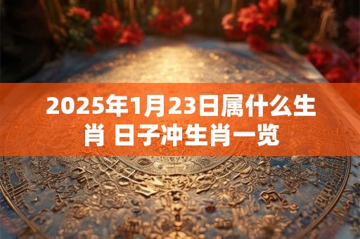 2025年1月23日属什么生肖 日子冲生肖一览