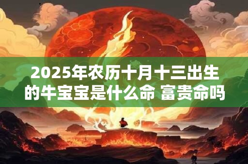 2026年农历十月十三出生的牛宝宝是什么命 富贵命吗