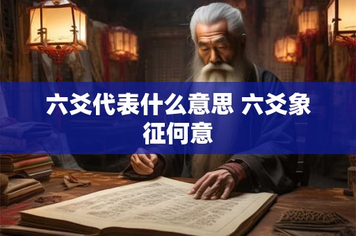 六爻代表什么意思 六爻象征何意