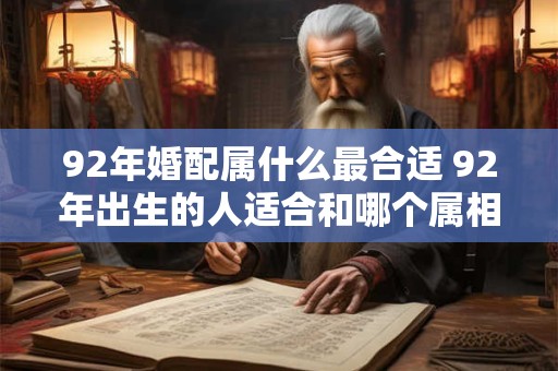 92年婚配属什么最合适 92年出生的人适合和哪个属相结婚