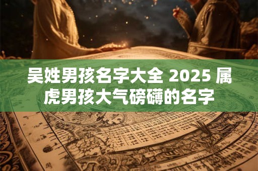 吴姓男孩名字大全 2025 属虎男孩大气磅礴的名字