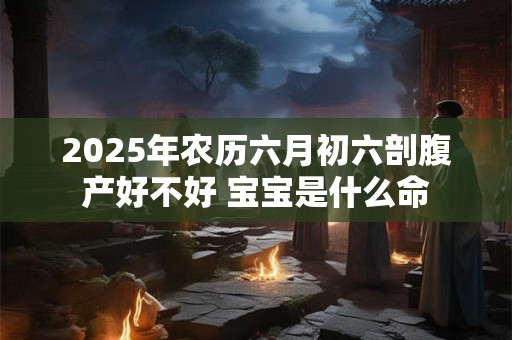 2025年农历六月初六剖腹产好不好 宝宝是什么命