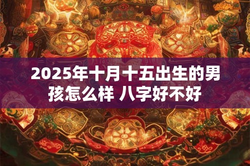 2025年十月十五出生的男孩怎么样 八字好不好