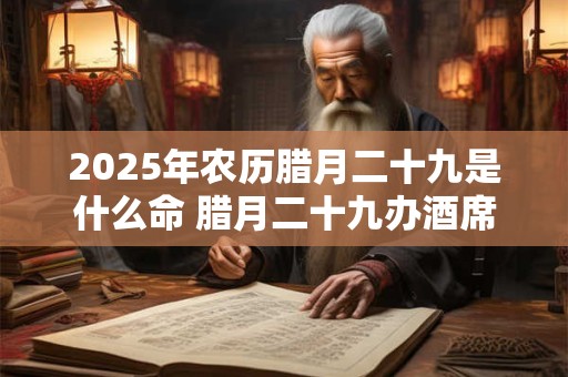 2025年农历腊月二十九是什么命 腊月二十九办酒席好不好