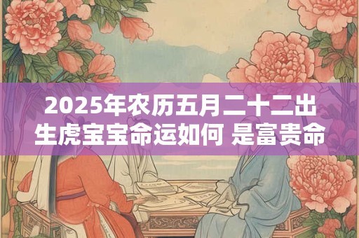 2025年农历五月二十二出生虎宝宝命运如何 是富贵命吗 2025年农历五月二十二出生虎宝宝命运如何 是富贵命吗