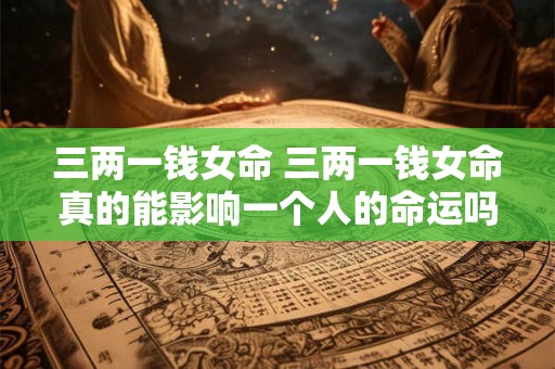 三两一钱女命 三两一钱女命真的能影响一个人的命运吗