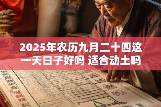 2025年农历九月二十四这一天日子好吗 适合动土吗