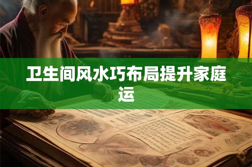 卫生间风水巧布局提升家庭运