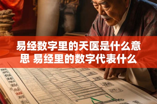 易经数字里的天医是什么意思 易经里的数字代表什么