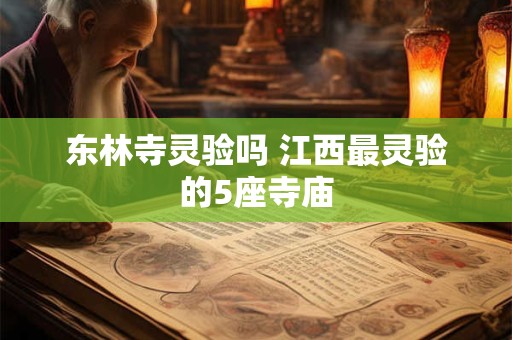 东林寺灵验吗 江西最灵验的5座寺庙
