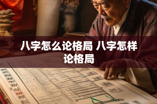 八字怎么论格局 八字怎样论格局