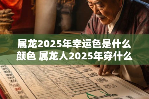 属龙2026年幸运色是什么颜色 属龙人2026年穿什么颜色好