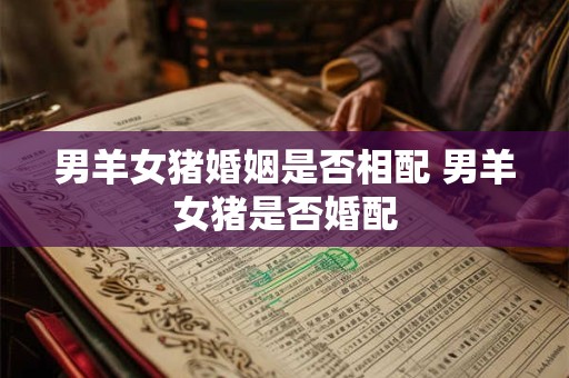 男羊女猪婚姻是否相配 男羊女猪是否婚配