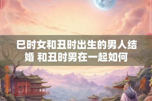 巳时女和丑时出生的男人结婚 和丑时男在一起如何