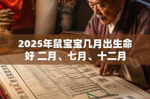 2025年鼠宝宝几月出生命好 二月、七月、十二月