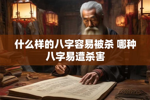 什么样的八字容易被杀 哪种八字易遭杀害