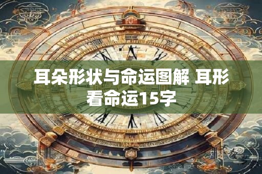 耳朵形状与命运图解 耳形看命运15字
