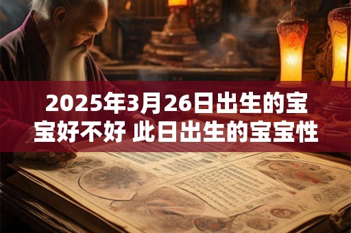 2025年3月26日出生的宝宝好不好 此日出生的宝宝性格