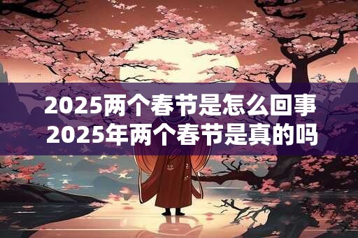 2025两个春节是怎么回事 2025年两个春节是真的吗
