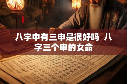 八字中有三申是很好吗  八字三个申的女命