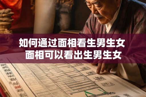 如何通过面相看生男生女 面相可以看出生男生女