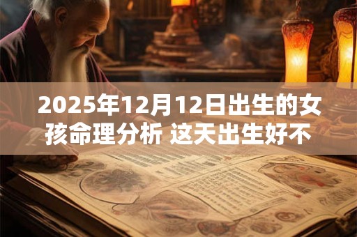 2025年12月12日出生的女孩命理分析 这天出生好不好